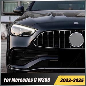 메르세데스 호환 벤츠 호환 C클래스 W206 C260L C300L -2025용 신형 GT  LED 라이트 그릴 프론트 교체 후드