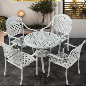 야외 테이블 세트 옥상 식탁 정원 스 야외용 베란다 철제 의자 카페 야장