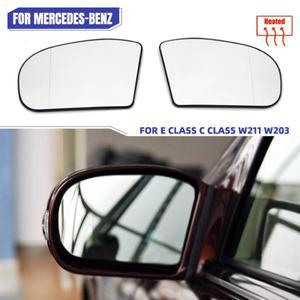 메르세데스 호환 벤츠 호환 E 클래스 C W211 W203 용 백미러 플레이트 좌우 문짝 측면 가열 윙 유리