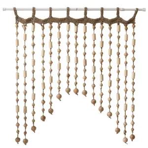 원목구슬 비즈발 공간분리 주방 블라인드 커튼 발 줄 단일옵션