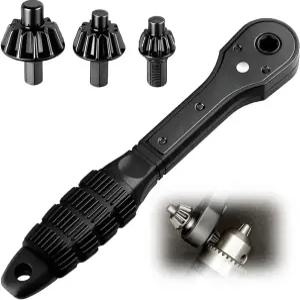 제이미 3 in 1 드릴 척 래칫 렌치 프레스 키 전동 및 공구용 교체 도구(모든 크기)로 토크를 추가합니다