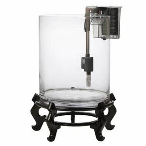 원형 어항 둥근 금붕어 거북이 투명 미니 꽃병 사무실 키우기 관상어 수경재배 유리 원통형