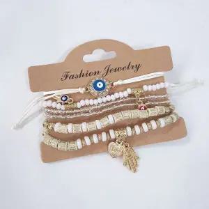 보헤미안 눈동자 팔찌 6종 세트 여름 악세서리 히피 빈티지 바다