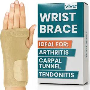 바이브 손목 보호대 - 남성 여성 건염 볼링 스포츠 부상 용 터널 손 압박 지지 랩 탈착식 부목 범용