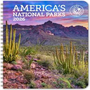 아메리카스 국립공원 주간 참여 캘린더 2026 6.5인치 x 8.5인치 나선형 경계