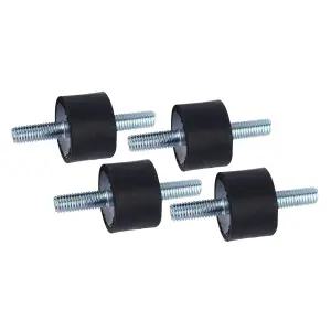 Gernie 고무 마운트 댐퍼 2 엔드 스크류 M8용 솔레이터 진동 감쇠 화합물 1/4 20 Gerniewc3f2b01zg