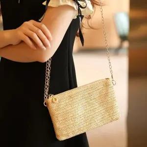 [룽스]라탄 백 여름 데일리 가방 데일리백 베이지