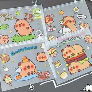 [룽스]카피바라 슬라이딩 삼각 지퍼백