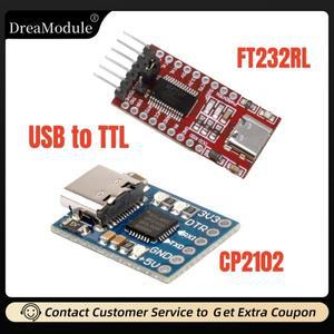 FT232RL FTDI Type-C-TTL 직렬 변환기 어댑터 모듈 Arduino 용 TTL 보드에 3.3V 5.5V CP2102 브레이크 아웃