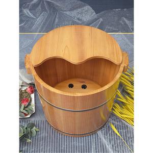 원목 족욕통 마사지샵 습식 우드 높이 찜질기 발찜질 24cm 온도 좌욕 찜질 족탕