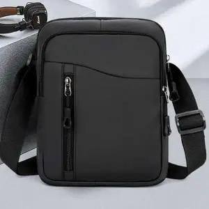 [룽스]숄더백 사각 지퍼 메신저백 방수 가방