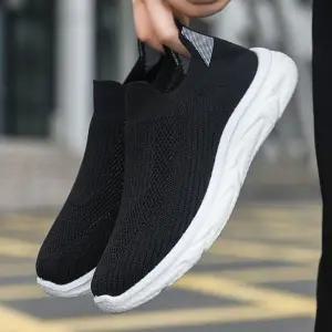 [룽스]화이트스니커즈 스타일 가벼운 메쉬 러닝화