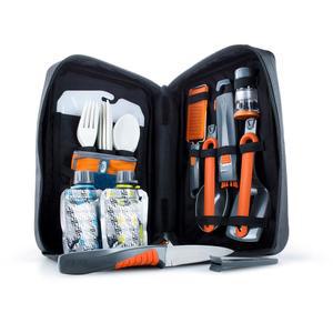 GSI 야외 목적지 u2011피스 케이스 사람용 피벗 셰이커 도구 여행 식기 휴대용 키트 캠프 세트 스파이스 풀 주방 24