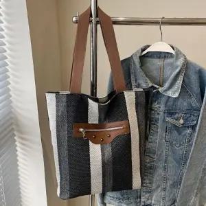 [룽스]쇼퍼 백 직장인 데일리백 보부상 가방 블랙