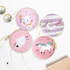 [룽스]원형파우치 케이스 여성 이어폰케이스