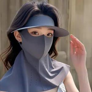 [신상오픈런]여성용 여름 스포츠 썬캡 햇빛 차단 마스크 (39535401)