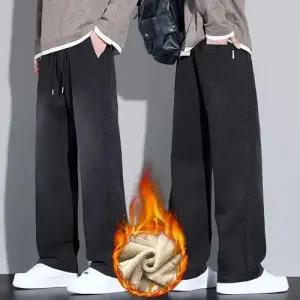 슬램덩크 바지 면 캐주얼 가을 남성 기모 라이셀 스트레이트 HO3