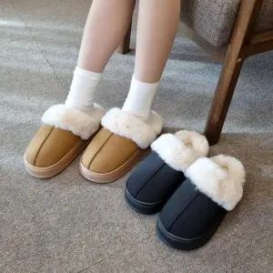 [신상오픈런]털실내화 여자 어글리슈즈 통굽 겨울슬리퍼 블로퍼 (28766589)