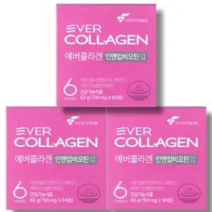 [건강나라] 에버콜라겐 인앤업비오틴 업 750mg 84정 3박스