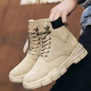 [룽스]키높이 앵클 부츠 전술화 구두 신발 3컬러