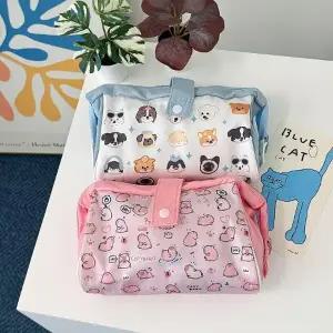 [룽스]캐릭터필통 플라워파우치 여행용 펜케이스