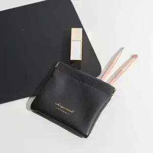 [룽스]가죽 미니파우치 이어폰파우치 블랙