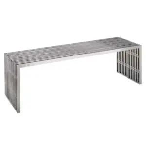 스테인리스 스틸 벤치 야외 대기석 카페 인테리어