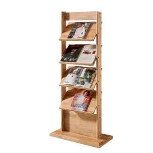 진열대 잡지꽂이 스타일 매거진랙 팜플렛 원목 리플렛