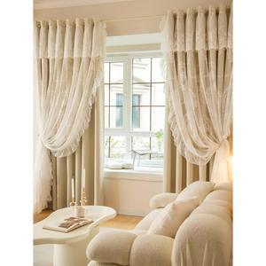 레이어드 레이스커튼 암막커튼 더블레이어