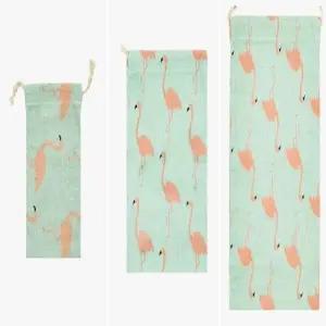 [룽스]복주머니 린넨 조리개 여행파우치 세트