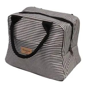 보온 보냉 쿨러 런치 백 도시락 캠핑 가방 줄무늬