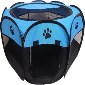 MEHONGCAN 휴대용 애완동물 놀이펜 개와 고양이를 위한 접이식 개 토끼 운동 텐트 실내 야외 사용