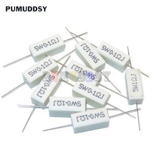10PCS 5W 시멘트 저항 0.1  10k 옴 0.33R 1R 0.22 1 1K