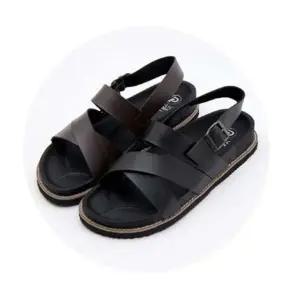 [룽스]남자 샌들 여름 남성 가죽 센달 슬리퍼 HJ