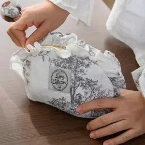 [룽스]여성 디오레 파우치 그레이 소품가방