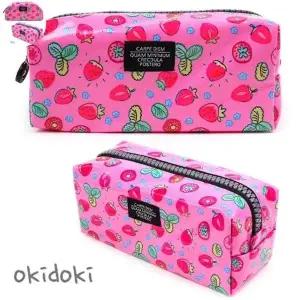 [룽스]비비드 지퍼 메이크업파우치 파우치 핑크