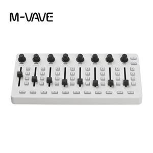 M-VAVE SMC-믹서 무선 MIDI 컨트롤러 믹싱 콘솔 BT 연결 Windows/Mac/Ios/Android용 배터리 -C 공급 USB