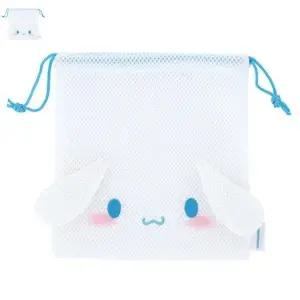 [룽스]더스트 시나모롤 메쉬 조리개 파우치백