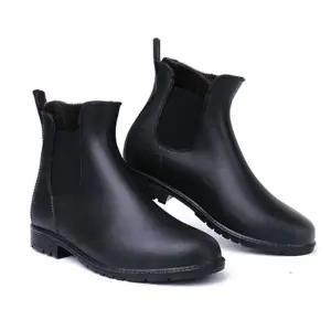 [룽스]겨울 털 부츠 캐주얼 발목 첼시 여성