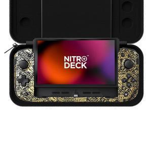 닌텐도 스위치 및 OLED 모델용 CRKD 니트로 덱+ 핸드헬드 프로 컨트롤러 - TV 도커블 프로그래머블 사이드킥 백 버튼 트루 컬렉션 시스템(로켓 리그 골드 컬렉션)