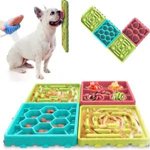 반려동물 슬로우 피딩 매트 - 트레이 피더 개 볼 흡입력이 있는 불안