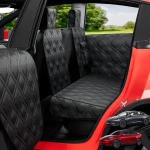 테슬라 모델 Y/3과 호환되는 뒷좌석용 반려견 카시트 커버 - SUV용 반려동물 여행 해먹 카시트용 뒷좌석