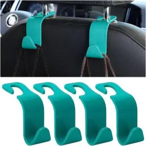 하니미아 카시트 헤드레스트 후크 지갑 가방 코트용 4PCS 차량 시트 백행거 보관 정리함 오토 인테리어