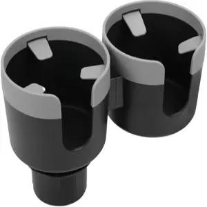 자동차 이중 컵 홀더 익스텐더 베이스 조절이 가능한 2-in-1 어댑터 음료 스낵 병 보관용 범용 다기능