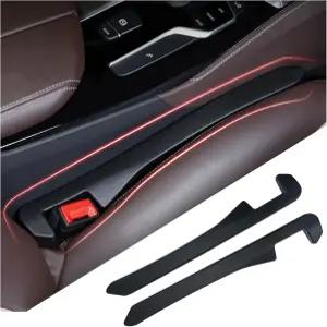 카시트 갭 필러 2팩 - 물컵/폰/키를 고정할 수 있는 두 번째 내장 크랙 1팩 시트 사이에 자동차 삽입물