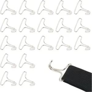 YGDMD 20PCS 카시트 커버 메탈 후크 자동차 헤드레스트 커버/시트 쿠션 고정용 실용적인 카 패스너 내구성