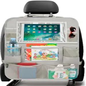 베일린 뒷좌석 차량 정리함 및 보관함 킥 매트 보호대 대부분의 자동차를 위한 여행용 액세서리(1팩