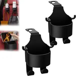 카시트 등받이용 다기능 후크 후크가 달린 뒷좌석 컵 홀더 카용 시트 (2)