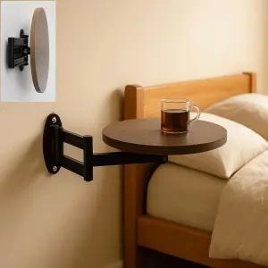 벽걸이 접이식 테이블 벽걸이용 플로팅 데스크 작은 공간을 위한 소파 사이드 침대 옆 커피 튼튼한 브래킷