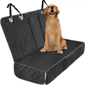 뒷좌석용 베술렌 반려견 카시트 커버 팔걸이 및 안전벨트용 방수 벤치 시트 패드 자동차 트럭 SUV용 범용